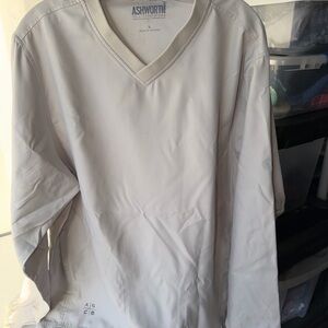 Ashworth Cream V-Neck Sweater (large) (032)